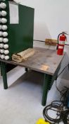 4' x 4' steel welding table