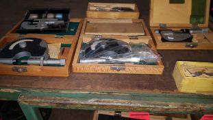 Lot of (6) assorted micrometers