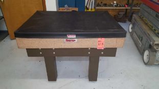 Starrett 3' x 4 ' x 8" granite surface plate on stand