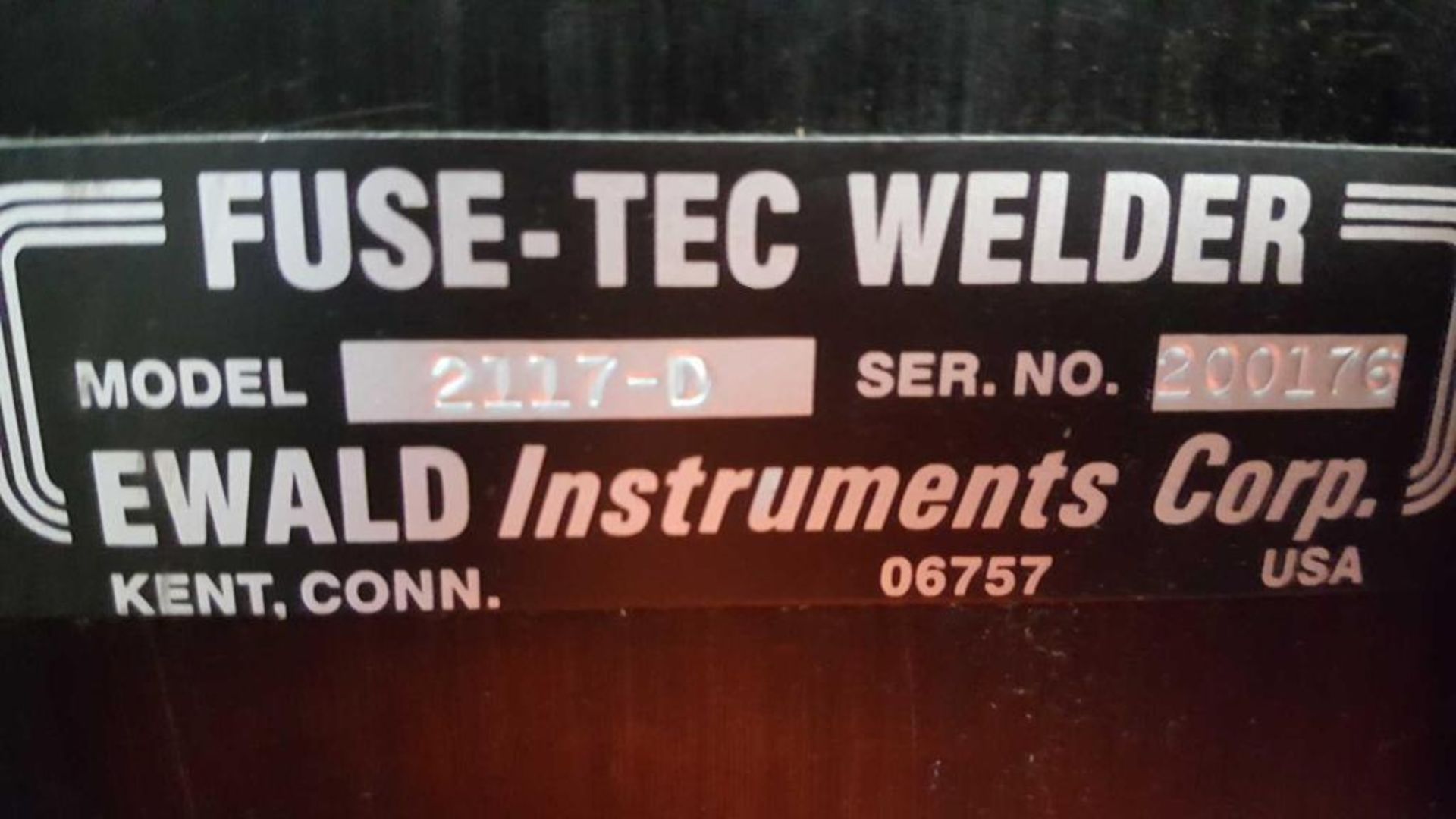 Lot of assorted welding accessories including (1) Ewald Fus- Tec 2117-D welder; Unitel 42 miniature - Image 3 of 8