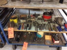 Lot of assorted drill indexes, drill bits, gear reducer, centers and machining accessories - buyer m