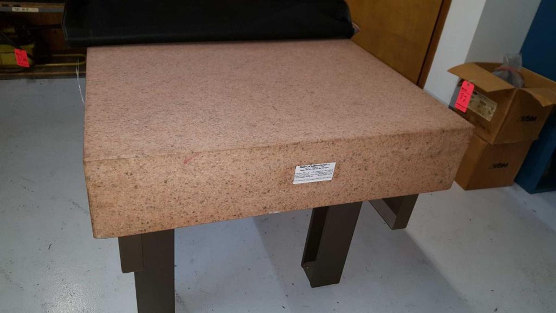 Starrett 3' x 4 ' x 8" granite surface plate on stand - Image 3 of 3