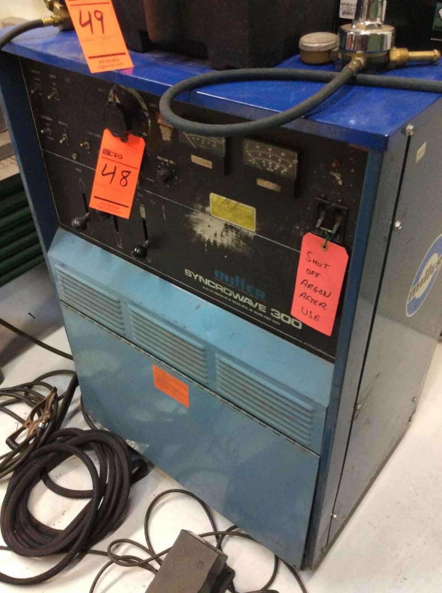 Miller Syncrowave 300 AC/DC Gas Tungsten-Arc or Shielded Metal Arc Welding Power Source, sn JB 54987 - Image 2 of 3