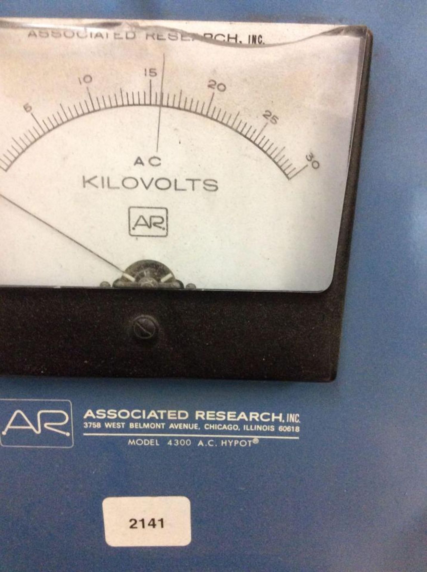 Associated Research 4300 hipot tester on portable cart - Image 3 of 3