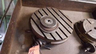 16" T-slot rotary table with indexing accessories