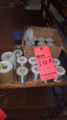 Lot of (21) assorted 1 lb. spools of lock wire wire AS3214 .020", .032", .040"