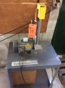 Lot includes (1) Delta 6" double end pedestal grinder, 1/4 hp, 1 ph and (1) Kalamazoo 1" vertical be