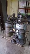Lot of (4) assorted lube units and one welder.