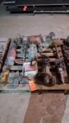 Lot of assorted power hand tools including impact hammer, impact wrench, (2) drills, (4) grinders, h