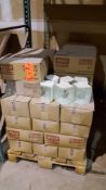 Lot of (294) Weck 6" glass corner blocks, Nubio style. (Subject to entirety bid)