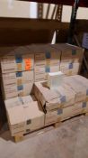 Lot of (136) Weck 8" x 8" x 3 7/8" glass blocks, Aktis style. (Subject to entirety bid)