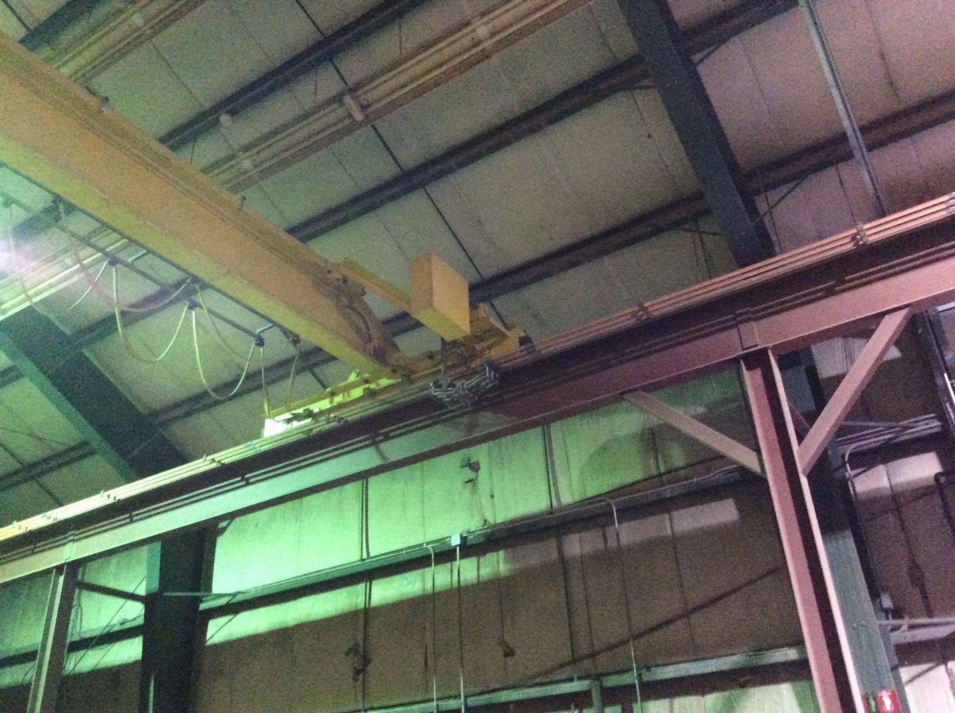 Rican 10-ton capacity overhead crane system with controls and support rails - Image 3 of 3