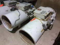 Lot of (2) Heat Wagon propane heaters, m/n 18006, 750,000 BTU/hr