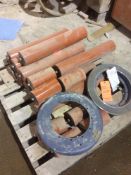 Asst replacement metal conveyor rollers (unused)
