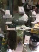 Lot of machines - includes dual grinding wheel, rebar cutter, and surface grinder