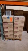 Lot of (272) Weck 8"x 8" x 3 7/8" glass blocks, Aktis style. (Subject to entirety bid)