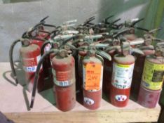Lot of (21) ass't Small ABC fire extinguishers