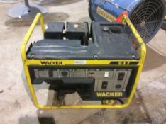 Lot of (2) Wacker G3.7 gas generators: (1) complete, (1) for parts/repair