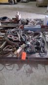 Lot of assorted welders, welding hose, torches, and regulaters, etc.