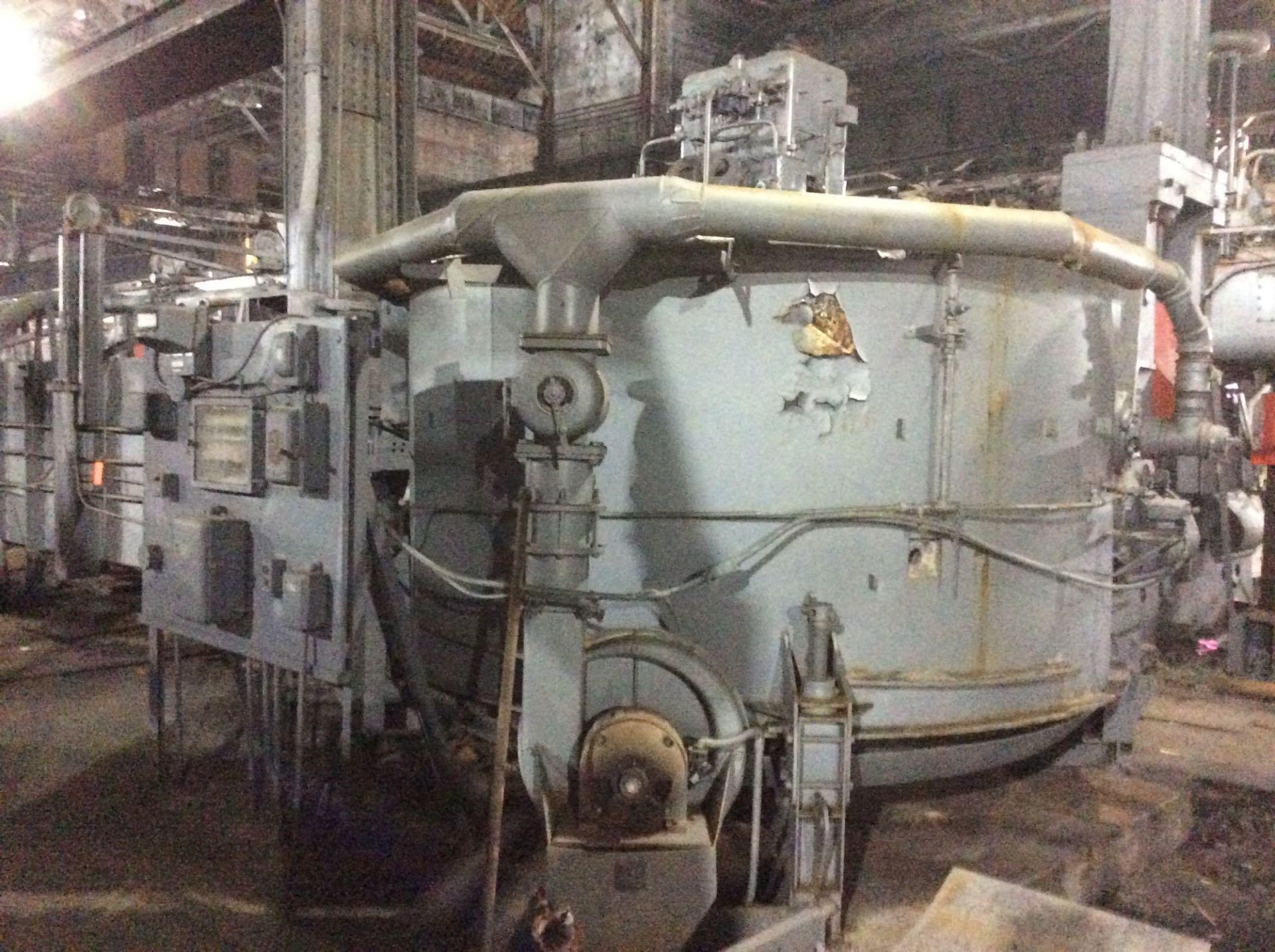 Gas Machinery Co. rotary forging furnace, sn 465814, heating chamber 7'6" x 31" high inside, ca - Image 3 of 7