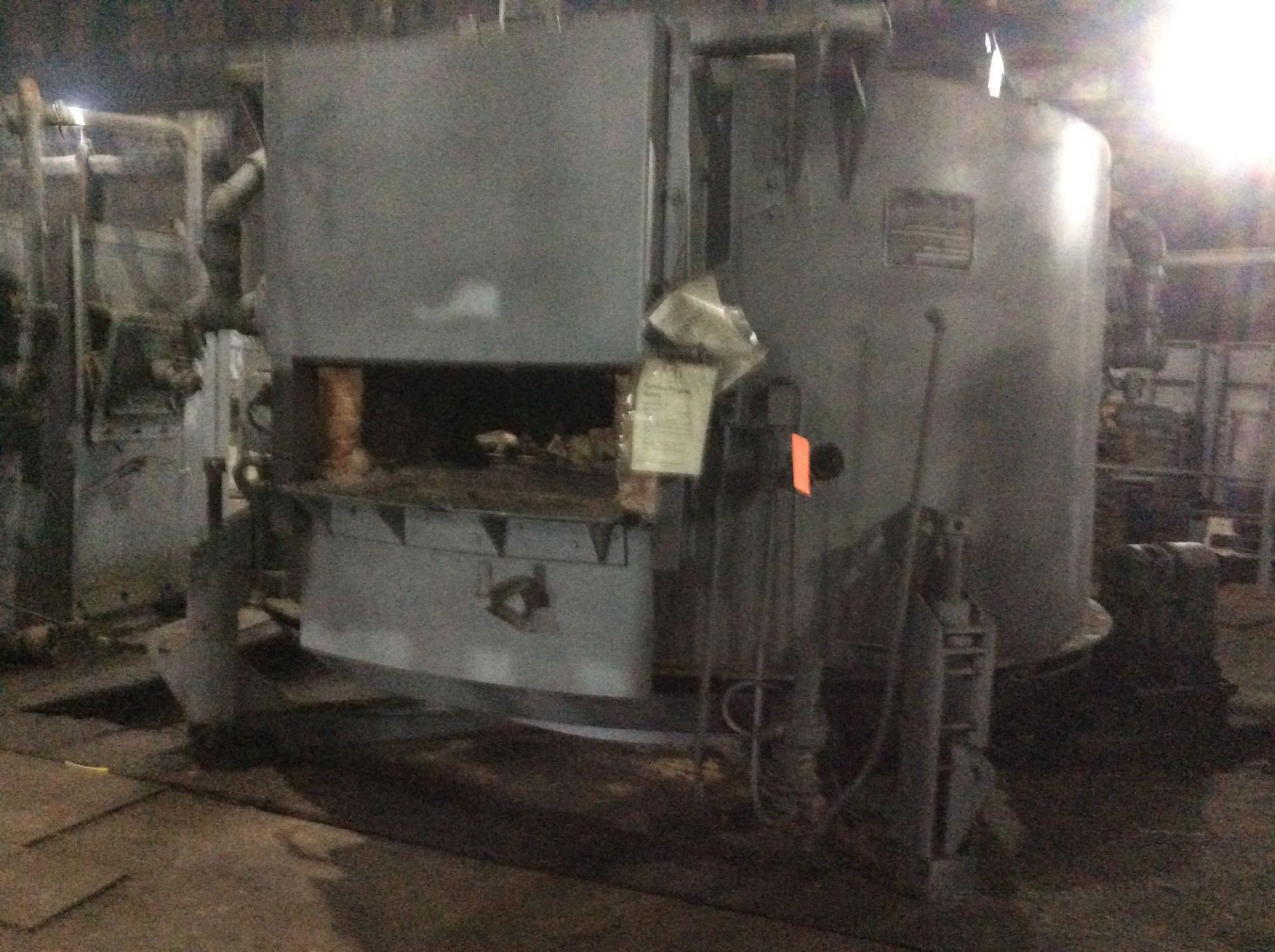 Gas Machinery Co. rotary forging furnace, sn 465814, heating chamber 7'6" x 31" high inside, ca