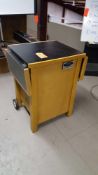 Lot of two portable folding Wing tables