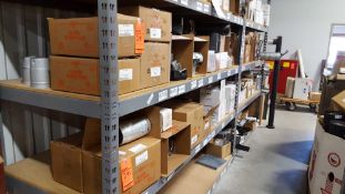 Lot of assorted Ventis 4" ductwork etc., 2 shelves. See photo for complete list.