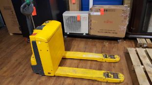 Jungheinrich EJE120 electric pallet jack, S/N 98111999, 24 volt, 4500 # cap, 27" x 48" forks, with b