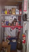 Lot of assorted motor oils Cox Automotive accessories and lubricants and solvents Etc contents of th