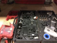 Lot of assorted pneumatic hand tools and accessories etc.
