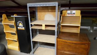 Lot of assorted furniture and Furnishings Etc including a two drawer lateral file cabinet metal and