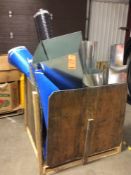 Lot of assorted drainage matting, liner, and assorted ductwork. See photo for complete list.