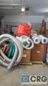 Lot of assorted flexible duct work, etc.
