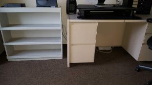 Lot of assorted office furniture etc, contents of two offices; including 4 assorted file cabinets, 3