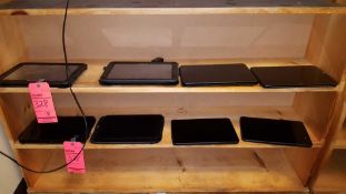 Lot of 8 assorted tablets, 5 have damaged screens.