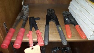 Lot of 14 assorted crimping tools etc.