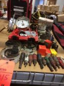 Lot of 58 assorted hole saws etc.