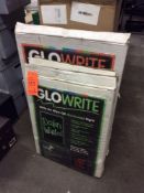 Lot of (3) Glow Rite illuminated sign boards