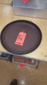 Lot of (50) asst round black and brown serving/busting trays