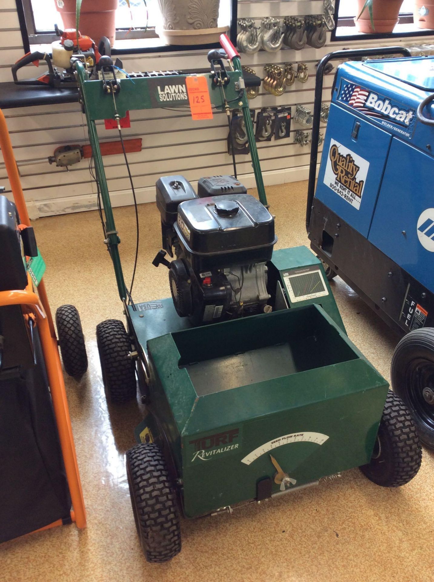 Lawn Solutions walk behind commercial revitalizer seeder/slicer, self propelled walk behind, mn