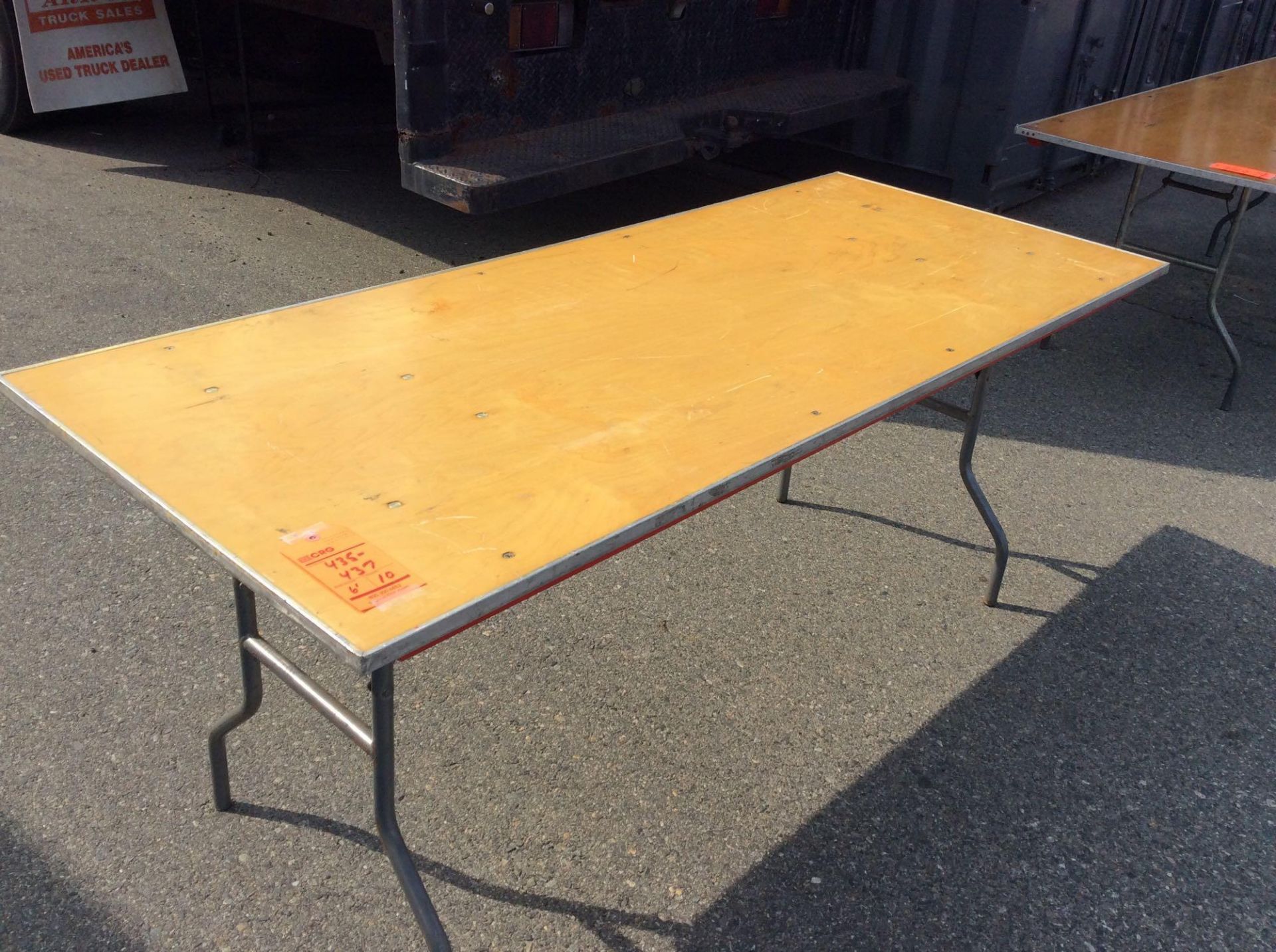 Lot of (10) 6' Maywood Furniture folding tables
