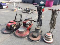 Lot of (4) asst floor buffers (AS IS CONDITION)