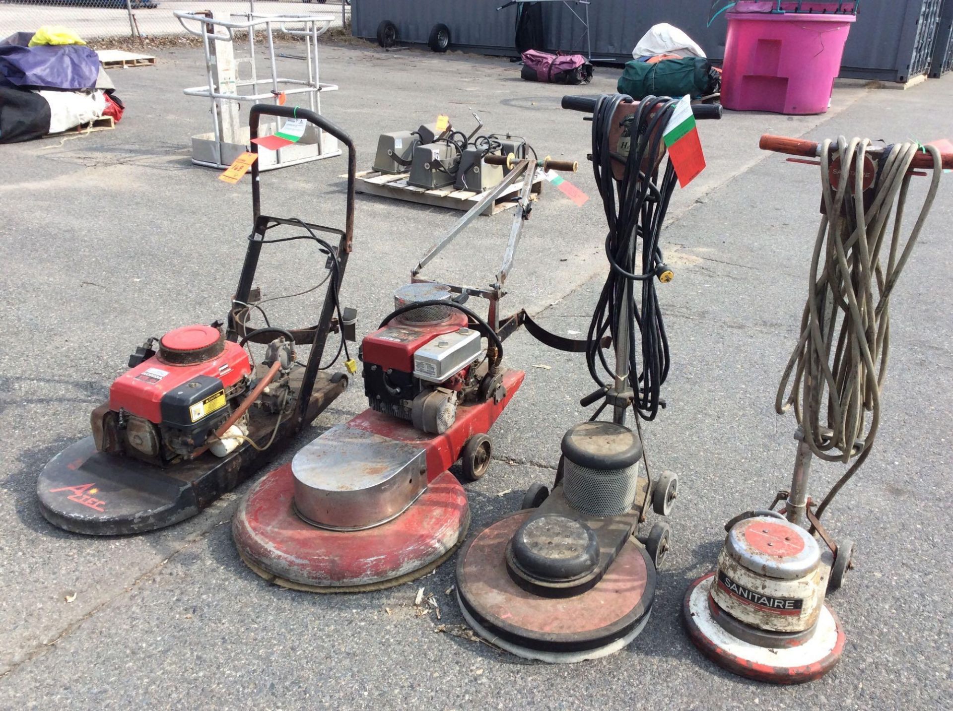 Lot of (4) asst floor buffers (AS IS CONDITION)