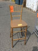 Lot of (31) Chiavari gold colored bar chairs