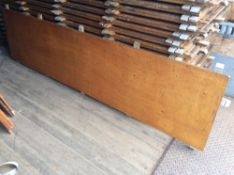 Lot of (90) sections plain wood weblock dance floor, (37) 2' x 4' and (53) 4' x 8' sections
