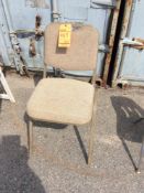 Lot of (83) brown stackable upholstered chairs
