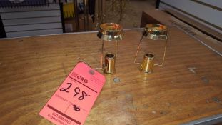 Lot of (30) 4 1/2" brass candle followers