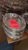 Lot of (20) 7" x 10" oval silver trays