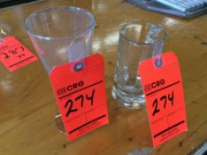 Lot of (304) asst beer glasses including (272) 10 oz pilsner and (32) 10 oz beer mugs with (13)