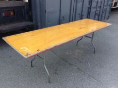 Lot of (10) 8' Maywood Furniture folding tables